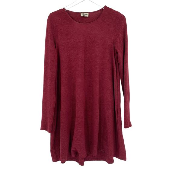 2/$30 SHOW ME YOUR MUMU Toby Tie Dress Size M Shift Maroon Mini - Picture 4 of 11
